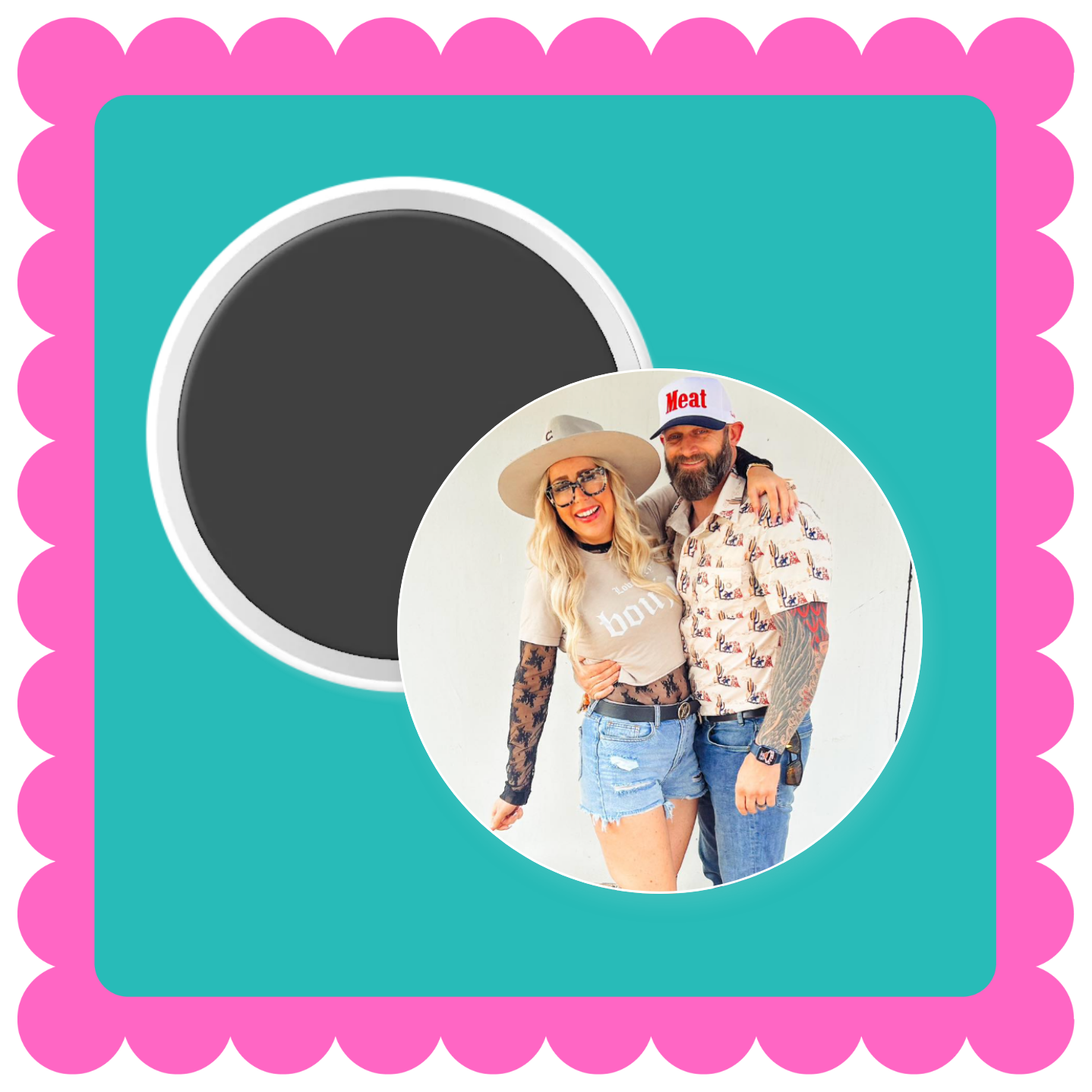 Custom photo magnet – personalized fridge magnet with your photo, memory, pet, or logo.