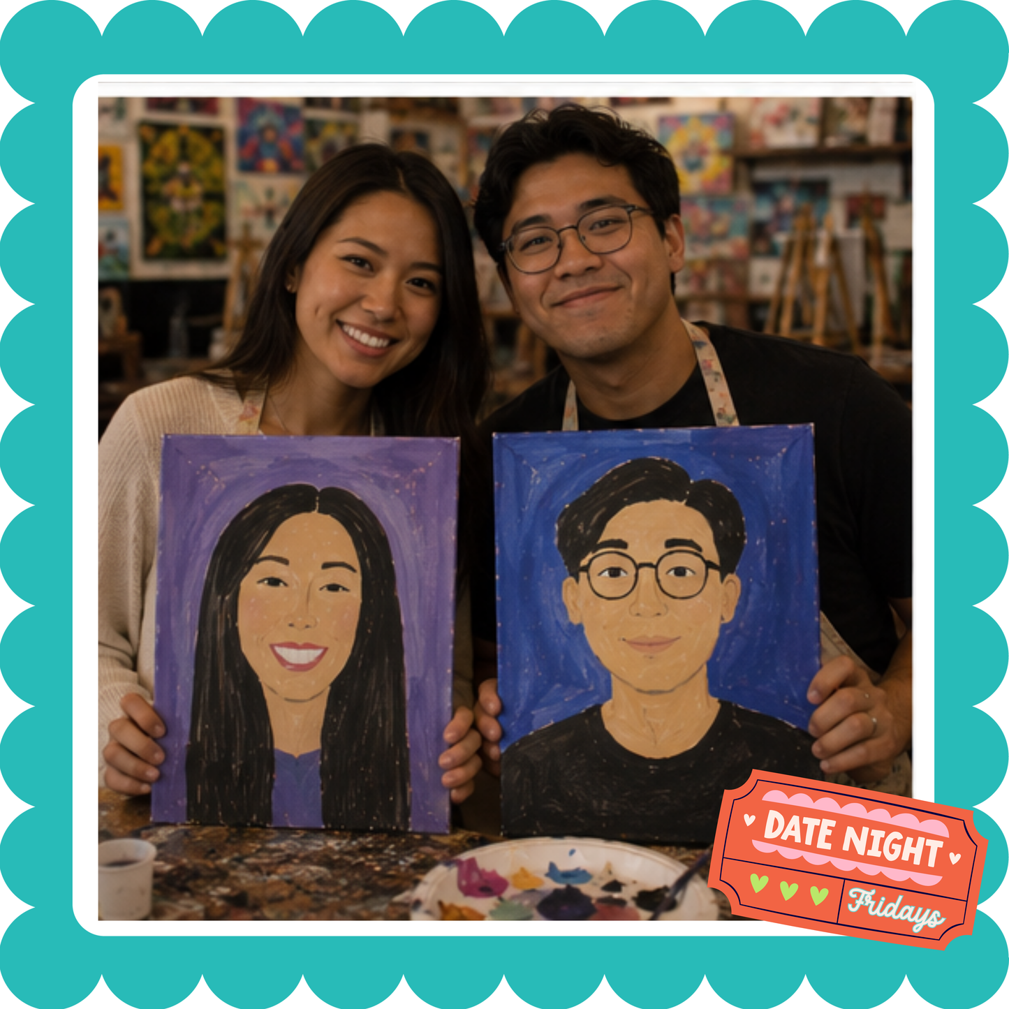 Date Night Friday, Paint your Partner July 10