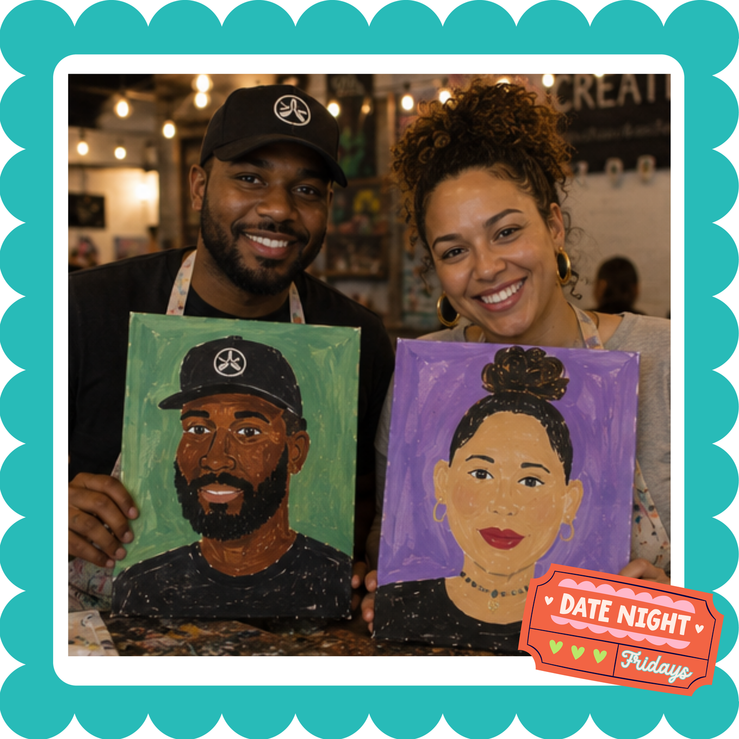 Date Night Friday, Paint your Partner July 24