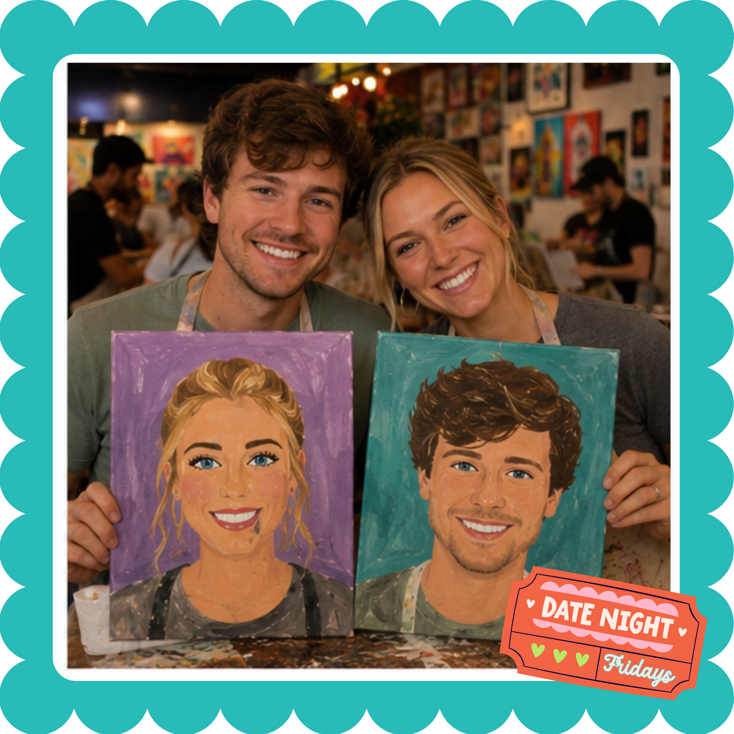 Date Night Friday, Paint your Partner July 31