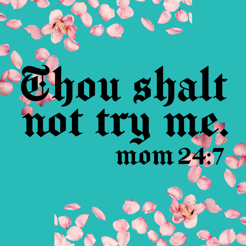 Mom novelty fridge magnet with humorous quote, pre-designed square magnet gift for moms and mother figures