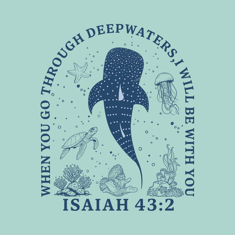 Faith-based refrigerator magnet with inspirational quote and Bible verse, pre-designed Christian magnet from Blessed and Pressed Collection