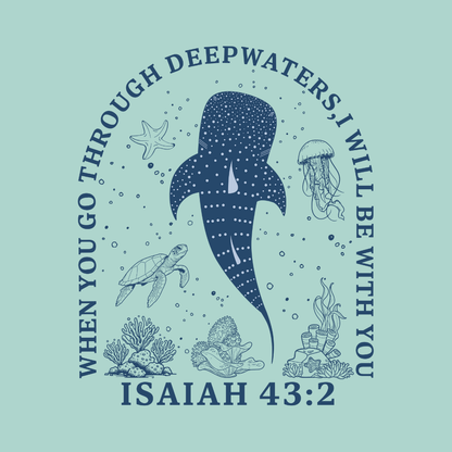 Faith-based refrigerator magnet with inspirational quote and Bible verse, pre-designed Christian magnet from Blessed and Pressed Collection