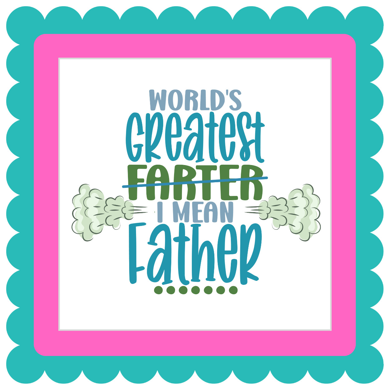 THICK square custom photo magnet for dads, 2.5" x 2.5", durable personalized fridge magnet, perfect gift for fathers, granddads, and stepdads, and farters