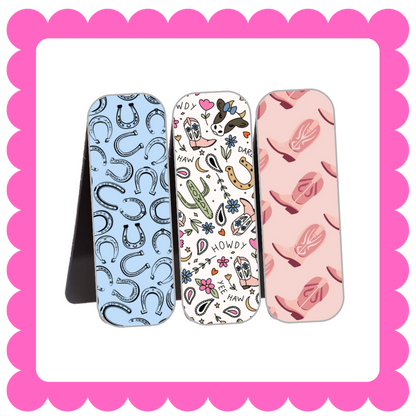 Novelty Magnetic Bookmarks - THIN Patterned Bookmarks