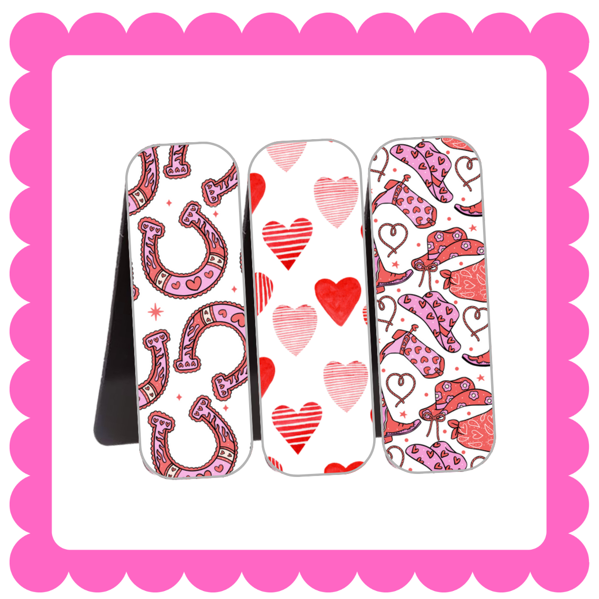 Novelty Magnetic Bookmarks - THIN Patterned Bookmarks