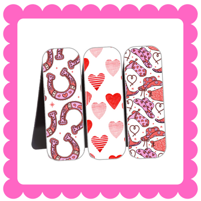 Novelty Magnetic Bookmarks - THIN Patterned Bookmarks