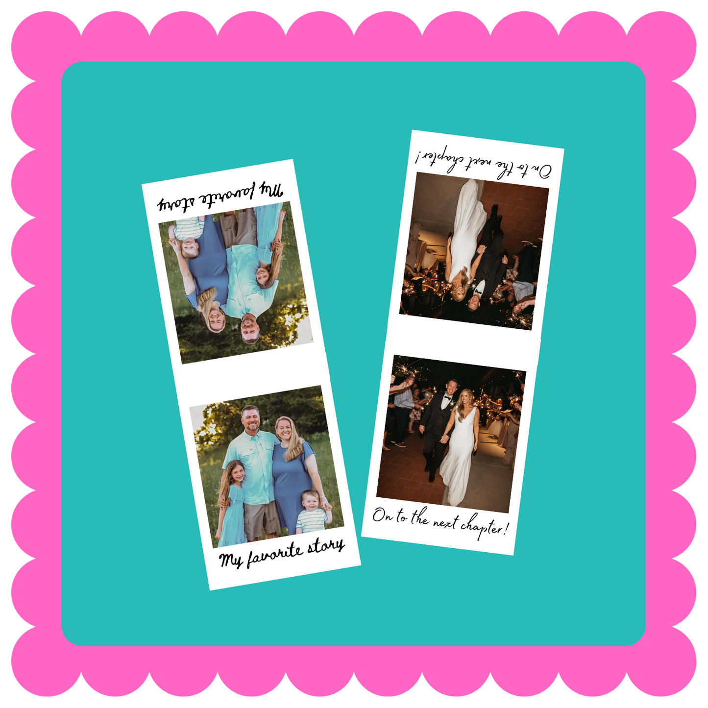 Polaroid Style Magnetic Bookmark-Custom Photo Bookmark