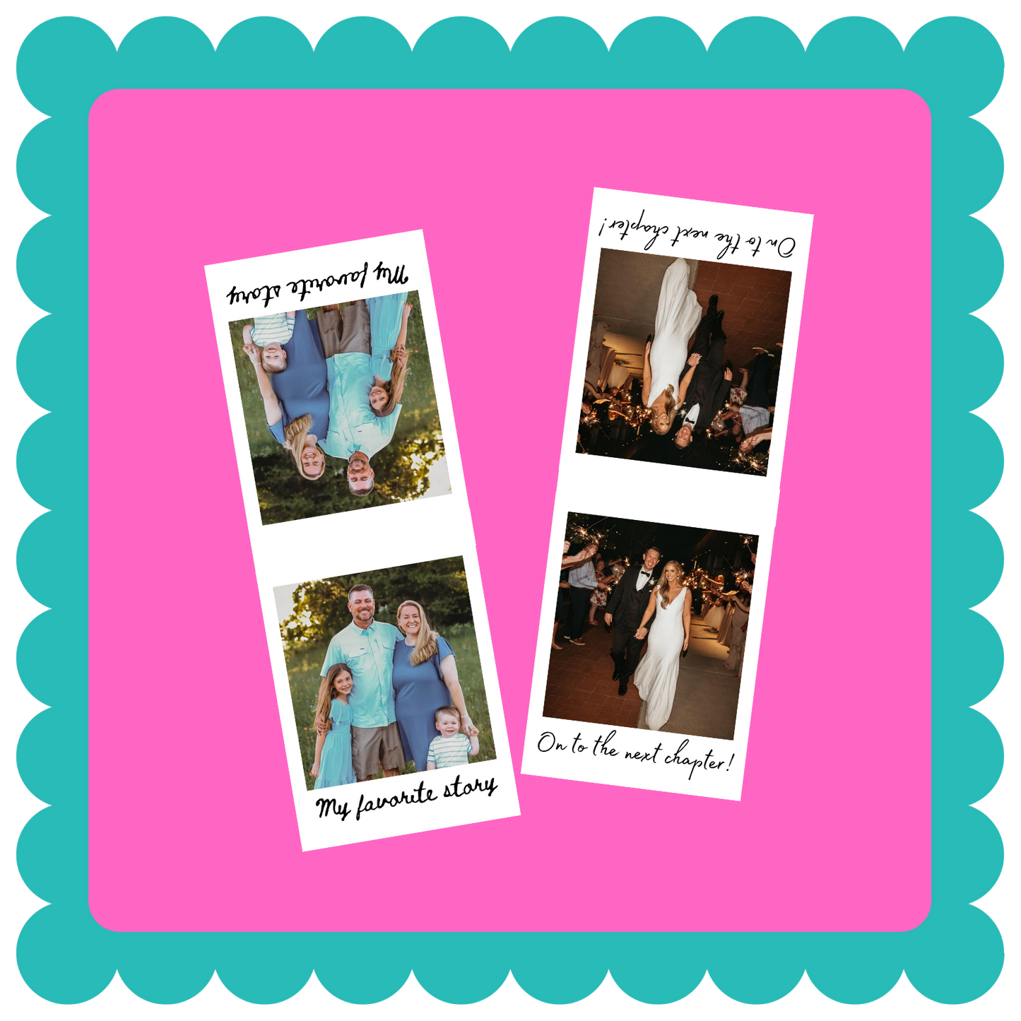 Polaroid Style Magnetic Bookmark-Custom Photo Bookmark