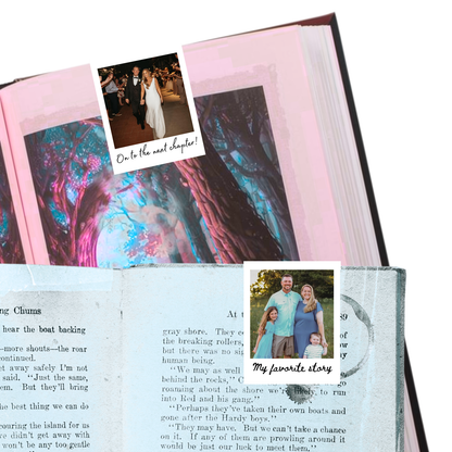 Polaroid Style Magnetic Bookmark-Custom Photo Bookmark