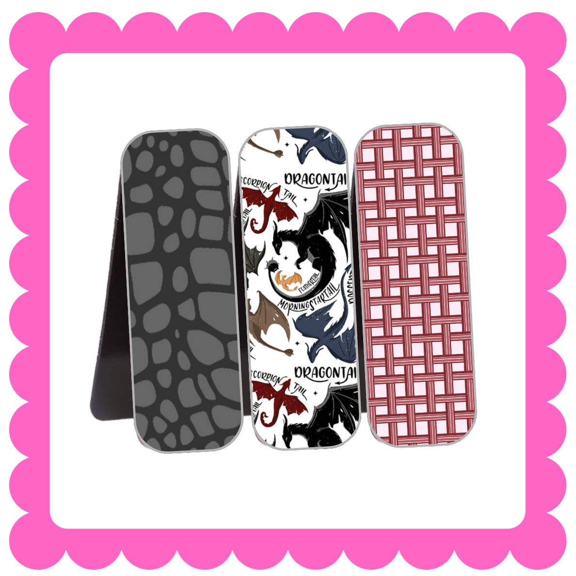 Novelty Magnetic Bookmarks - THIN Patterned Bookmarks