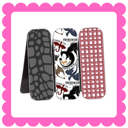 Novelty Magnetic Bookmarks - THIN Patterned Bookmarks