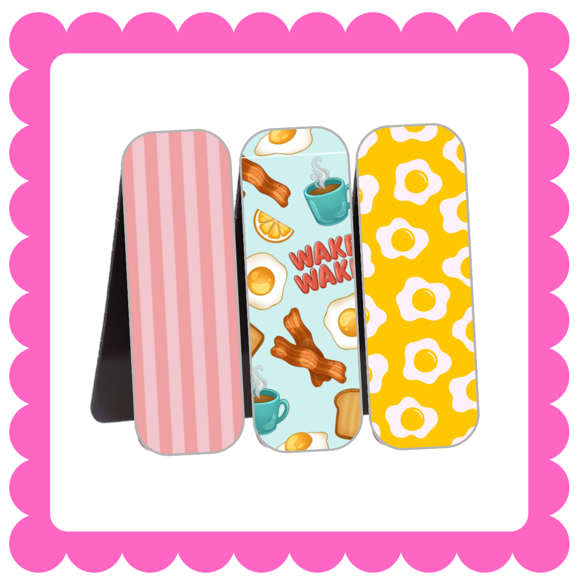 Novelty Magnetic Bookmarks - THIN Patterned Bookmarks