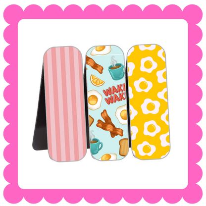 Novelty Magnetic Bookmarks - THIN Patterned Bookmarks