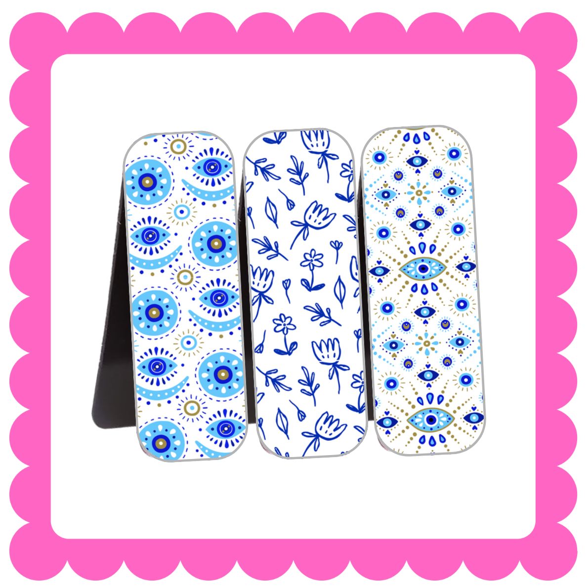 Novelty Magnetic Bookmarks - THIN Patterned Bookmarks