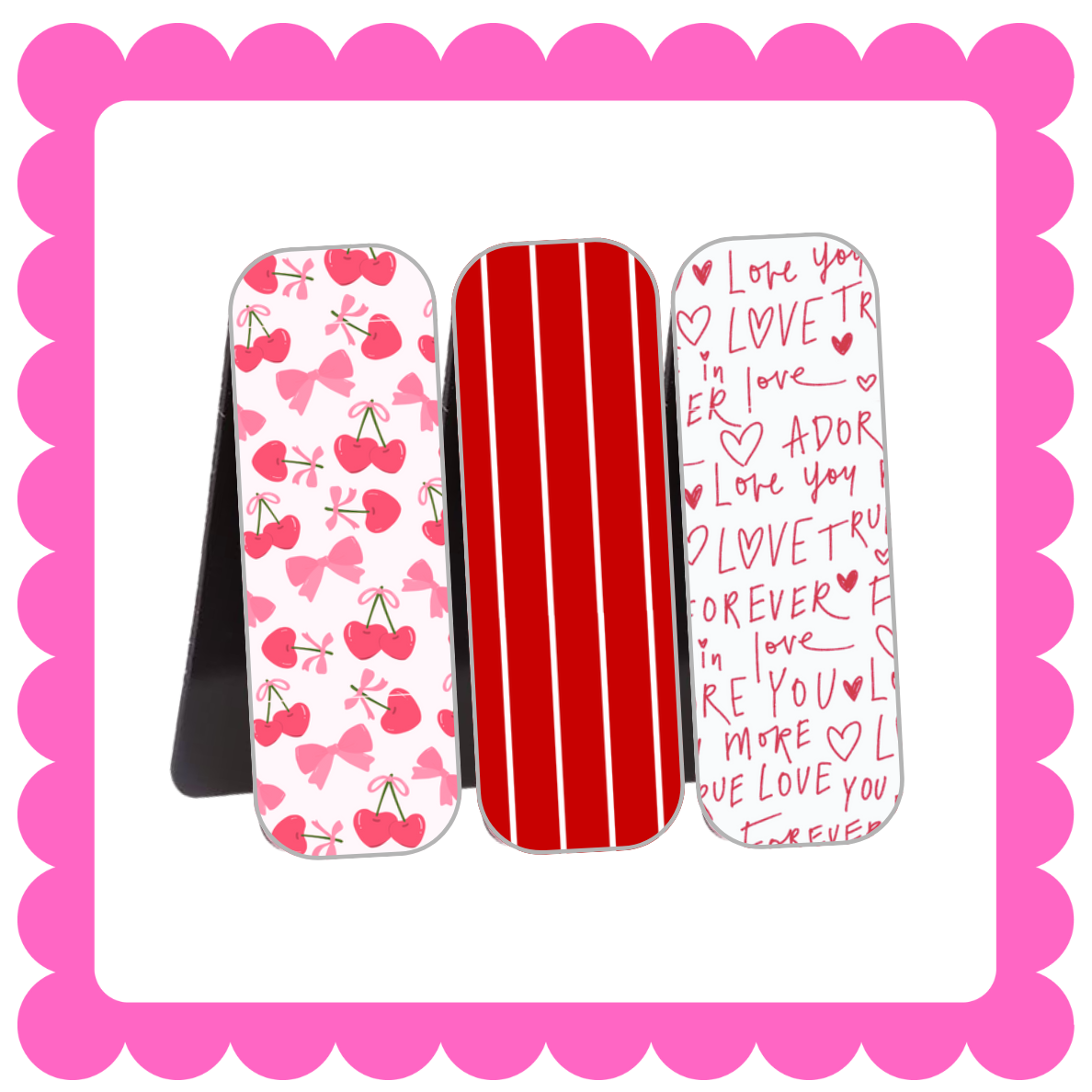 Novelty Magnetic Bookmarks - THIN Patterned Bookmarks