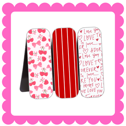 Novelty Magnetic Bookmarks - THIN Patterned Bookmarks