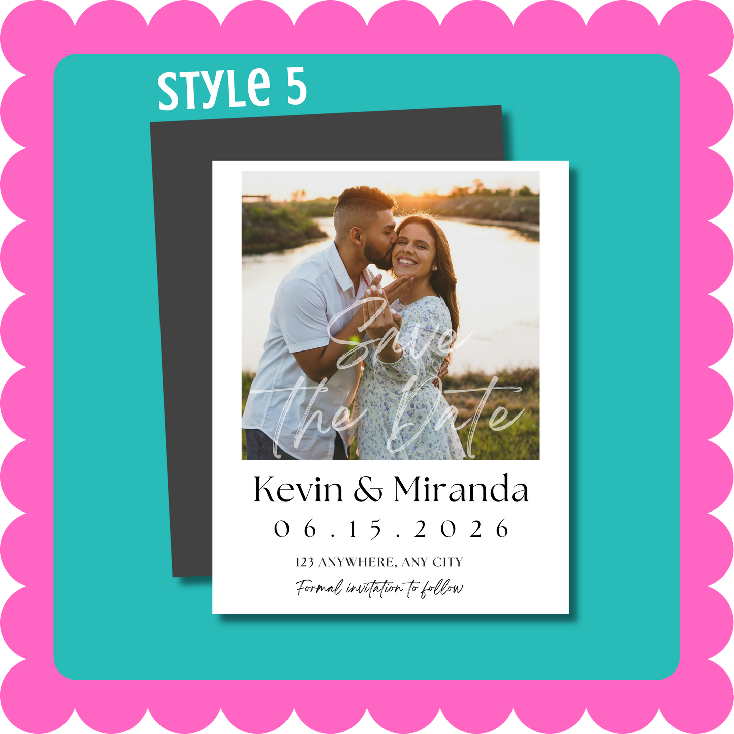 THIN Save the Date Custom Personalized Magnets