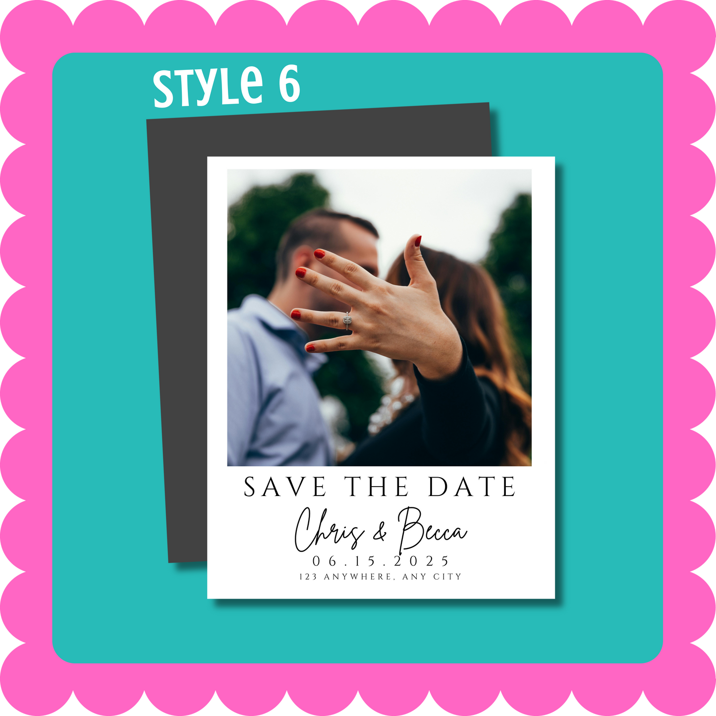 THIN Save the Date Custom Personalized Magnets