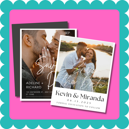 THIN Save the Date Custom Personalized Magnets