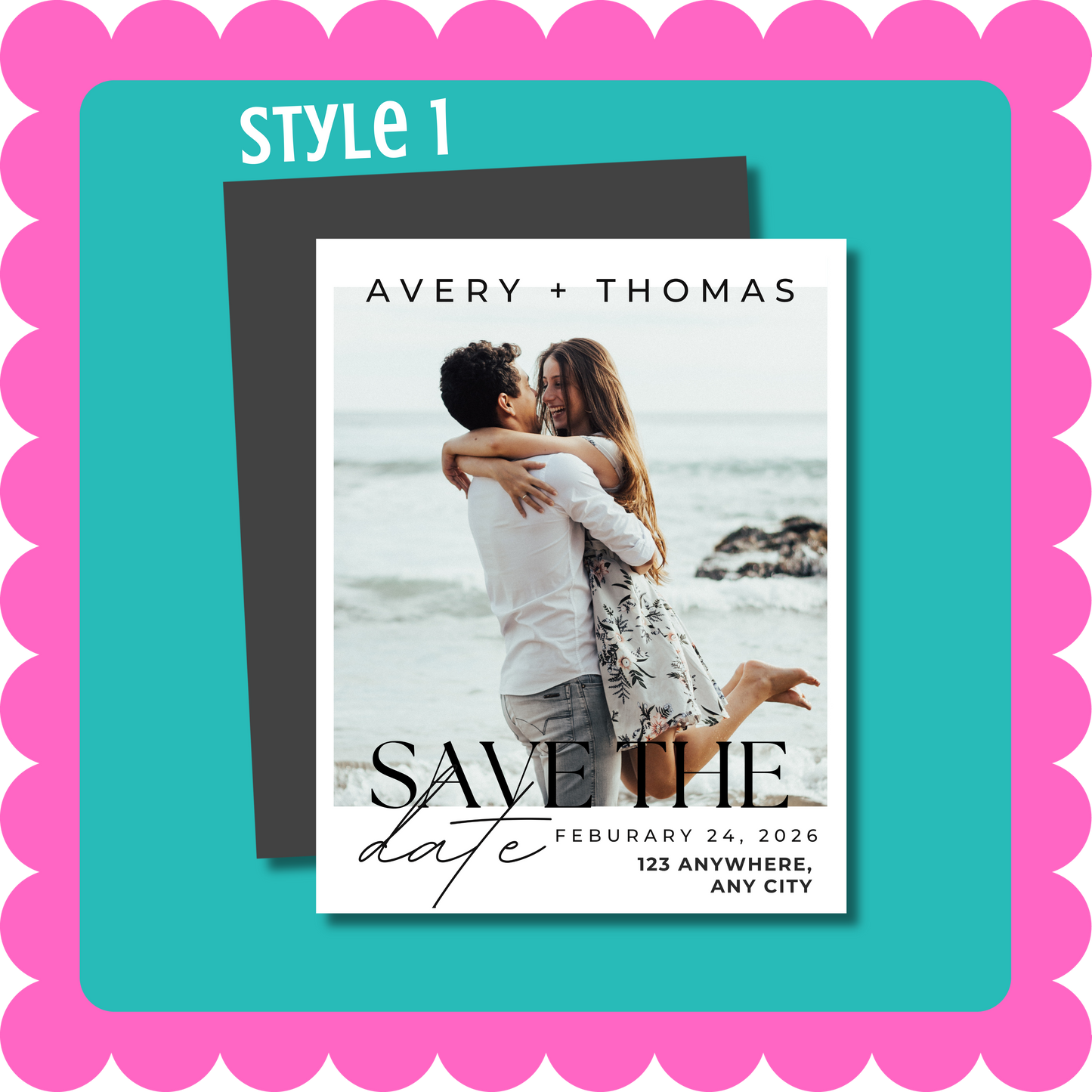 THIN Save the Date Custom Personalized Magnets