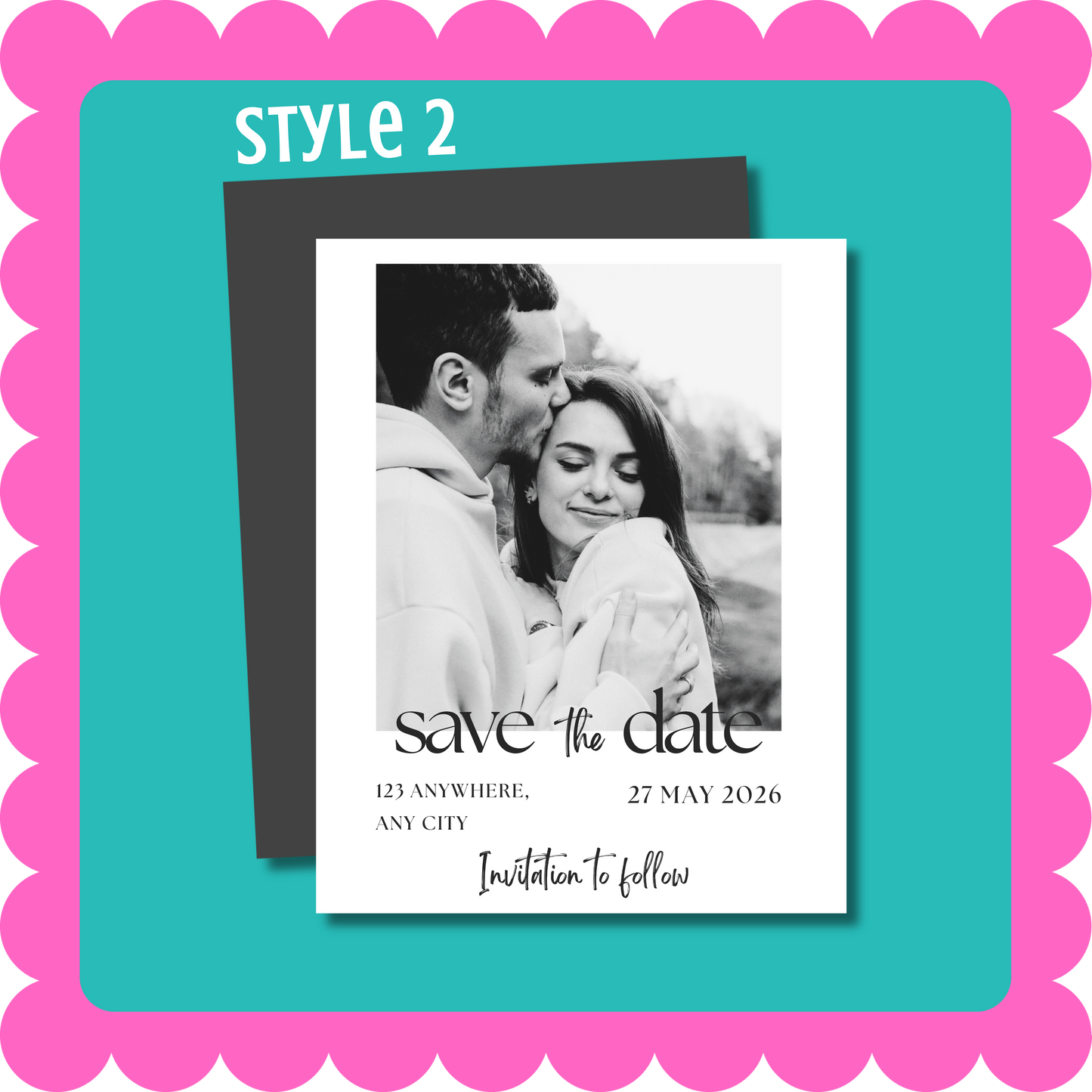 THIN Save the Date Custom Personalized Magnets