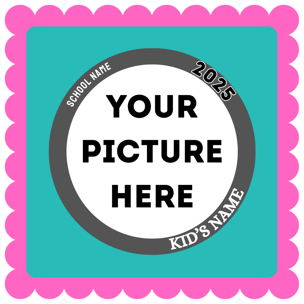 THICK Round Sport Lapel Photo Magnet (3")