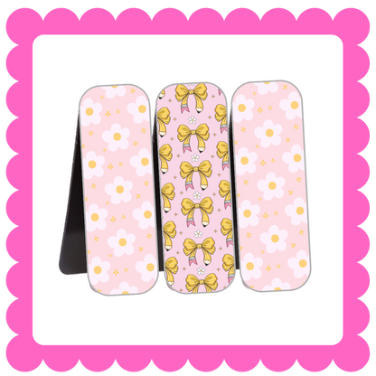 Novelty Magnetic Bookmarks - THIN Patterned Bookmarks