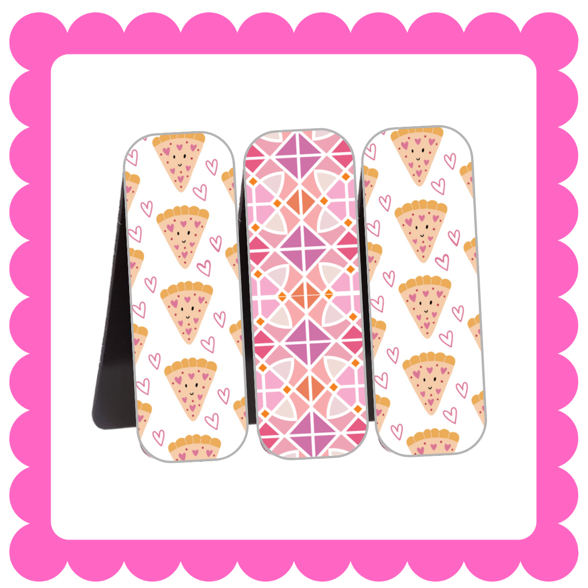 Novelty Magnetic Bookmarks - THIN Patterned Bookmarks