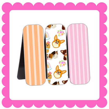 Novelty Magnetic Bookmarks - THIN Patterned Bookmarks