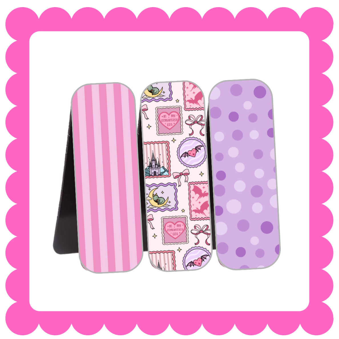 Novelty Magnetic Bookmarks - THIN Patterned Bookmarks