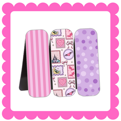Novelty Magnetic Bookmarks - THIN Patterned Bookmarks