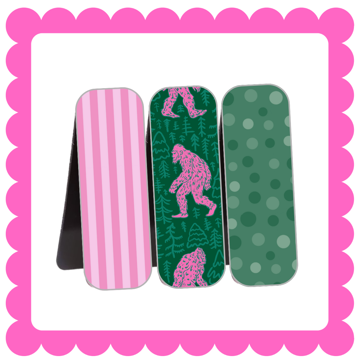 Novelty Magnetic Bookmarks - THIN Patterned Bookmarks