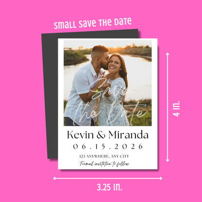 THIN Save the Date Custom Personalized Magnets