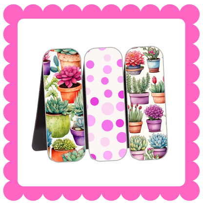 Novelty Magnetic Bookmarks - THIN Patterned Bookmarks