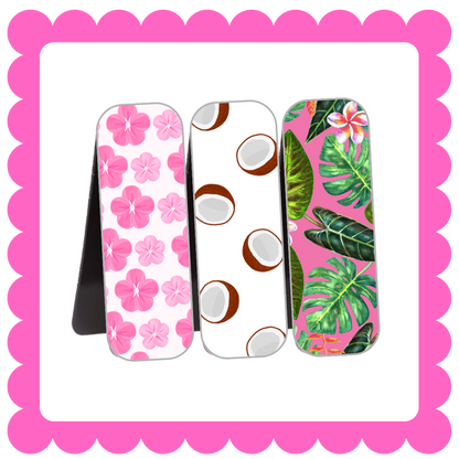 Novelty Magnetic Bookmarks - THIN Patterned Bookmarks