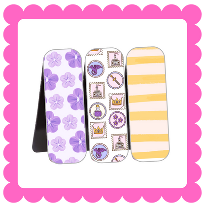 Novelty Magnetic Bookmarks - THIN Patterned Bookmarks
