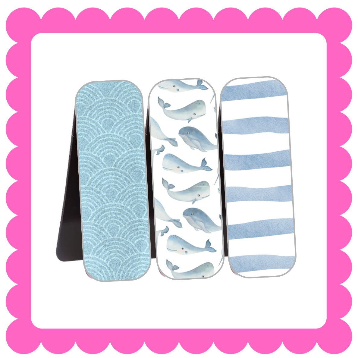 Novelty Magnetic Bookmarks - THIN Patterned Bookmarks