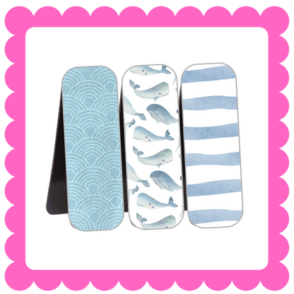 Novelty Magnetic Bookmarks - THIN Patterned Bookmarks